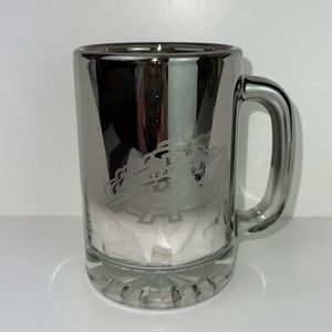 Seattle Storm Basketball Vintage Transparent metallic ombré Insulated Glass Mug